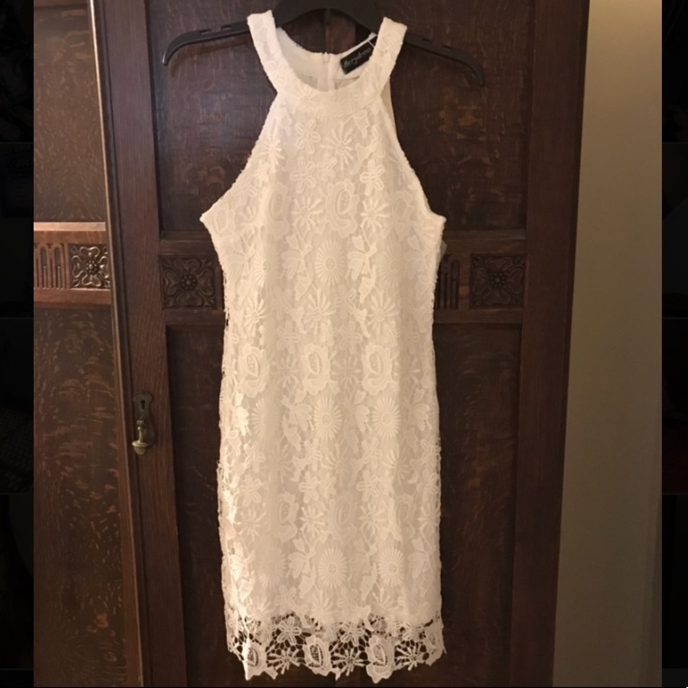 White Lace Spring/Summer Dress/Graduation Dress